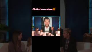 Cutee girl love Adam levine 🥰🔥🥹#ellen #life #funny #comedy