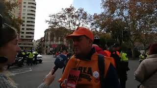 tve entrevista a Domiciano en la manifestació 15 desembre 2018 Marea pensionista