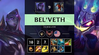 Bel'Veth Jungle vs Fiddlesticks: Legendary - NA Grandmaster Patch 14.22