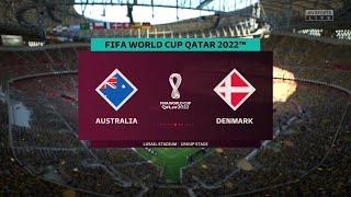 FIFA 23 - AUSTRALIA VS DENMARK | FIFA WORLDCUP QATAR 2022 | GROUP D |Full Match PS5 Gameplay| 4K