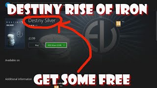 destiny rise of iron free silver/dlc/games ?