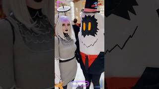 Lute and Frank the Egg Boi from Hazbin Hotel at Katsucon 2024! #cosplay #shorts #short #hazbinhotel