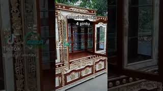 lemari hias ukir 4 pintu