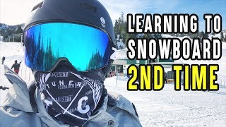 SNOWBOARDING IN BIG BEAR