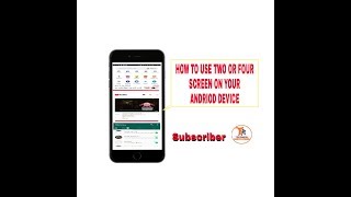 How to use two or four screen on your android device || multitasking operation on you device