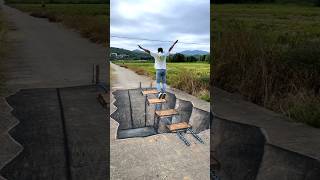 3d anime painting art on road | 3d street art painting | 3d art zone #shorts #viral #trending #art