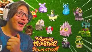 REAGINDO AOS MÁGICOS BEBÊS NO CONTINENTE! FOFOS E COM SONS INCRÍVEIS! | My Singing Monsters