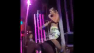 Iggy Azalea reaction to falling off the stage at the MTV VMA's 2014