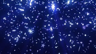 Christmas Snowflakes Blue Background