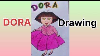 Dora | Dora Easy Drawing #dora #cartooncharacterdrawing #doraeasydrawing