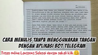 Cara Menulis Tanpa Menggunakan Tangan