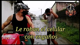 Le roban el celular con engaños