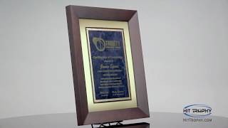 Sapphire Gold Cherry Plaque P4272 with Free Engraving