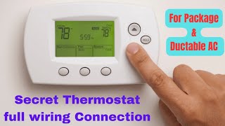 Secret Thermostat wiring Connection||Package ac Remote control connection||Ductable ac thermostat