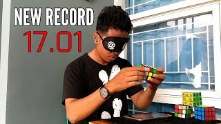 RUBIK'S CUBE BLINDFOLDED WORLD RECORD 2018 17.01