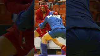 Unstopable DONTSOV Aleksandr (FIAS 1) confidently won DIFALCO Dario (ITA) in the Combat #SAMBO fight