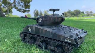 TAIGEN 1/16 RC M4A3 SHERMAN 76MM - TEST RUN