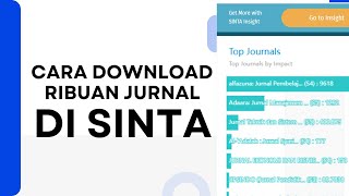 Cara Download Jurnal Sinta