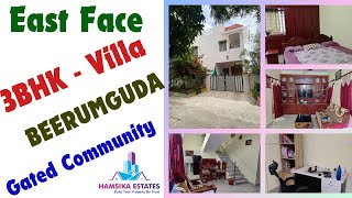 Duplex Villa For Sale in Beerumguda | East Face Villa For Sale in Beerumguda | HMDA Villa For Sale