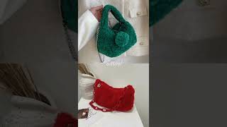 green or red fur /coat🧥 /phone case📱/slippers🥿/purse👛 #shorts #upordown #choose