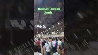 Mumbai train rush due to technical issue at Cstm Mumbai local train