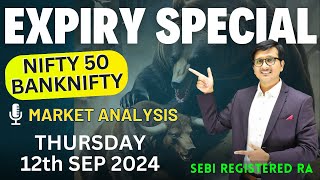 Nifty Prediction and Bank Nifty Analysis for THURSDAY 12th SEP 2024 | Nifty & Bank Nifty Tomorrow