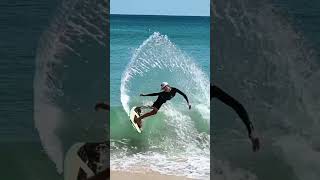 Skimboarder does a MASSIVE TURN!!! #shorts30  #skimboarding #shorts