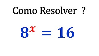 EQUAÇÃO EXPONENCIAL - CONSEGUE RESOLVA ESSA EQUAÇÃO?