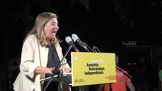 Parlament Isona Passola al Fossar de les Moreres. Vetlla de la diada