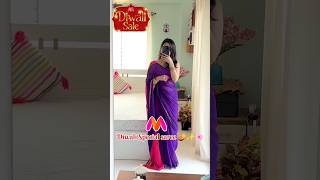 Myntra finds Diwali Special saree 🪔✨🌸 #myntrafinds  #saree #youtube #fashion #shoes #myntrahaul