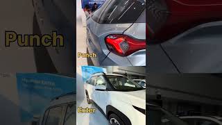 TATA punch V/s Hyundai Exter 🥰 2023 ||  #shorts #viral