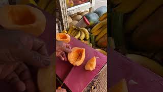 Fruit Ninja of MUSKMELON | Amazing Fruits Cutting Skills | Indian Street Food in 2024 #shorts #food