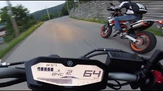 Yamaha MT07 Chasing KTM 690 SMC R | TorqueMasters