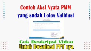 Aksi Nyata PMM Yang sudah Lolos Validasi. Topik Profil Pelajar Pancasila