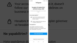 Askıya alınan instagram hesabı nasıl kurtarılır? Instagram hesabınızı tekrar aktif hale getirin!