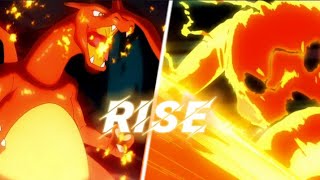 Ash Vs Leon - Rise (AMV) | Pokemon Journeys Final Batlle - Pikachu Vs Charizard