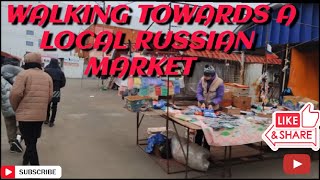 Heading towards the local market in orenburg Russia | buying good product at a cheaper rate.