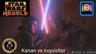 Gran Inquisidor vs Kanan y Ezra star wars rebels.