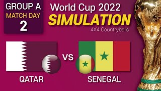 ⚽️Qatar vs Senegal (Group A) 2022 World Cup Predictions Simulation Afif Sadio Mané