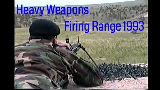 M-60 Machine gun firing  F. E. Warren heavy weapons range 1992/93   [pt2]