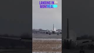 Stunning Aircraft Landing in Montreal - A Spectacular Arrival!