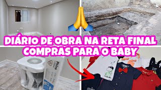 DIÁRIO DE OBRA #28 / TOUR PELA OBRA NA RETA FINAL, CHUVEIROS NOVOS, BANHEIRO ÁREA EXTERNA, COMPRAS