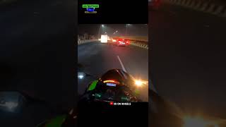 Night Ride Ninja ZX10R 🔥 zx10r wheelie 🥵 #viral #viralvideo #short #ytshorts #baiklover #ninjah2