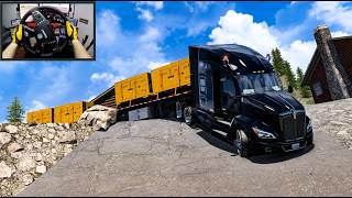 INSANE Triple Trailer Haul! JCB Generators Across Gorgeous American Landscapes 🌄 | ATS Simulation