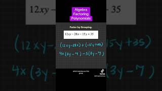 Factor by Grouping