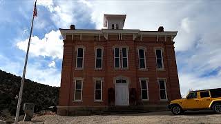 Old county seat for the largest county in Nevada.