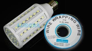 Мои посылки из Китая - LED лампа 30Вт. + Провод. AWG30