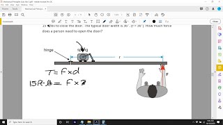 FORCE, TORQUE, POWER  QUESTIONS