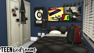 TEEN BEDROOM | The Sims 4 Speed Build