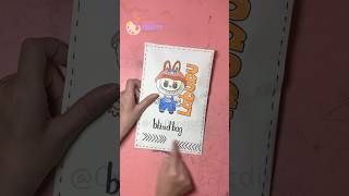 Unboxing Labubu blondbag paper #unboxing #labubu #diy #craft #shorts #아기고양이